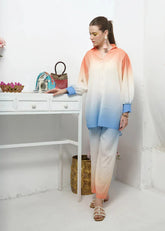 Premium Tie & Dye Digital Printed Silk ( D-1 )